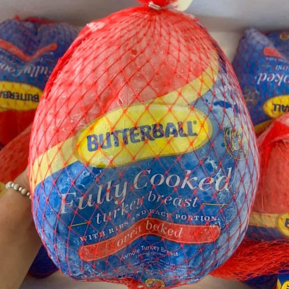Fully Cooked Frozen Butterball Turkey Breast & Back with Ribs - Sometimes Called the Crown (฿695/kg)