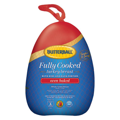 Fully Cooked Frozen Butterball Turkey Breast & Back with Ribs - Sometimes Called the Crown (฿695/kg)